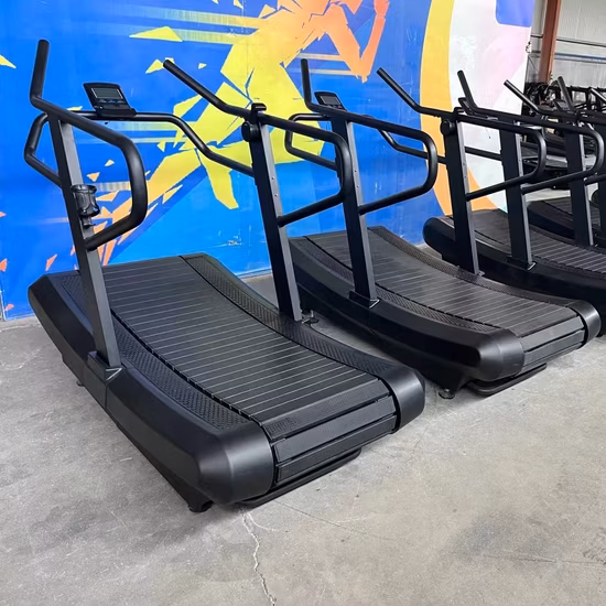 Equipos de gimnasia cinta de correr mecánica curva comercial para la venta